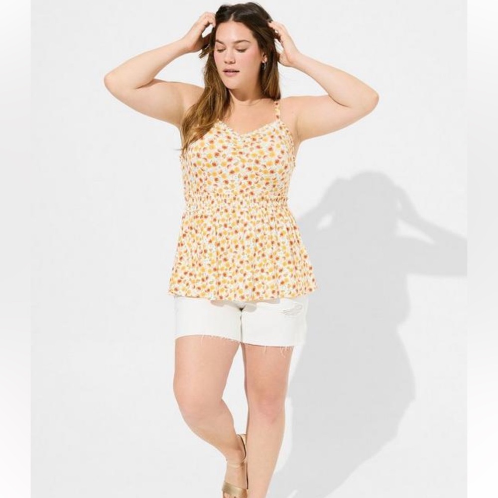 Torrid - Super Soft Sweetheart Ruched Babydoll Top